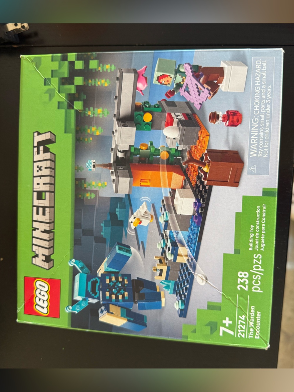 LEGO Minecraft Encounter Set - Green, Blue, Orange, Gray